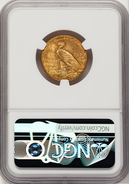 1913 $5 Indian Half Eagle NGC MS64
