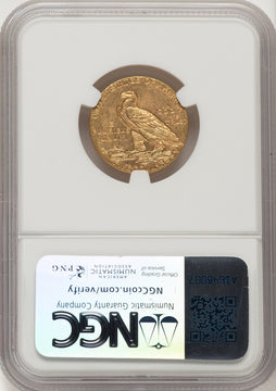 1909 $5 Indian Half Eagle NGC MS64