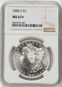 1880-S Morgan Dollar NGC MS67+