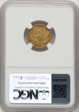 1834 $2.50 Classic Classic Quarter Eagle NGC AU53