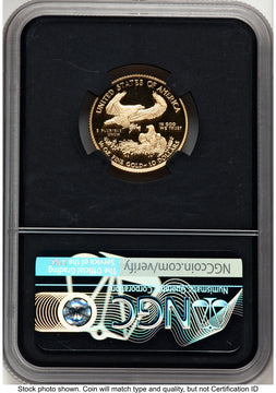 2021-W Type 1 Proof Gold Eagle 1/4 oz FDI John NGC PF70 Mercanti