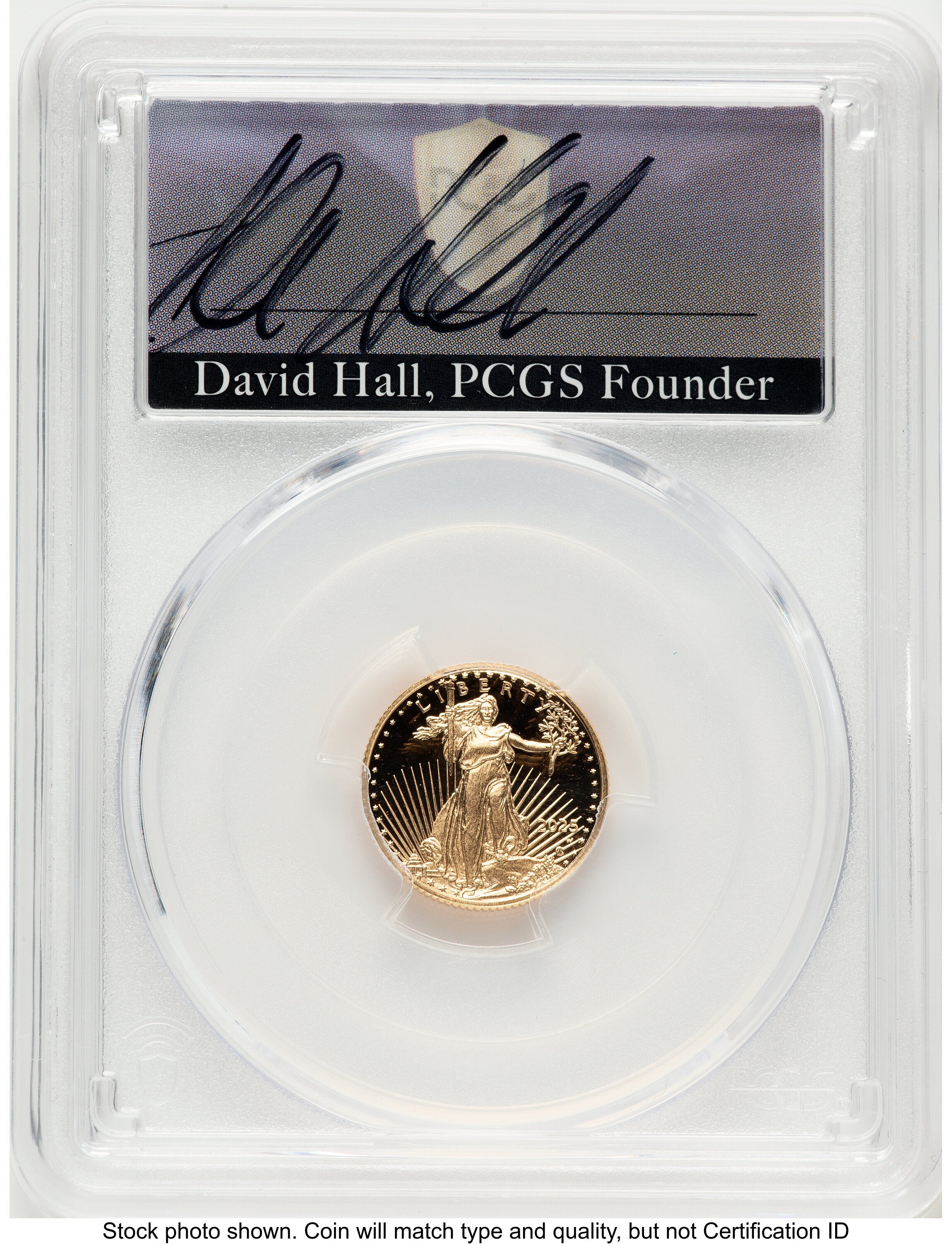 2025-W Proof Gold Eagle 1/10 oz FDI David Hall PCGS PR70 | LCR Coin
