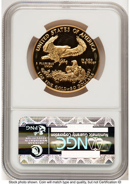 1986-W Proof Gold Eagle 1 oz Brown Label NGC PF70