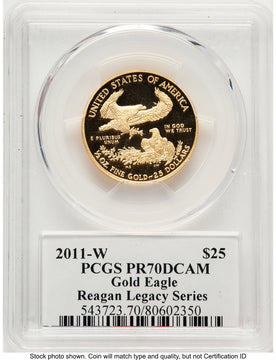 2011-W Proof Gold Eagle 1/2 oz Reagan Legacy Series Michael Reagan PCGS PR70