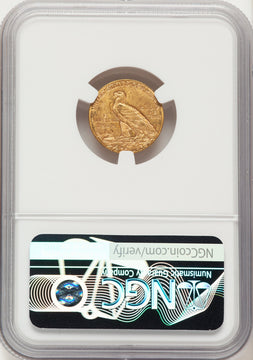 1910 $2.50 Indian Quarter Eagle NGC MS62