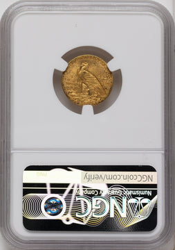 1909 $2.50 Indian Quarter Eagle NGC MS62 1909 $2.50 Indian Quarter Eagle NGC MS62