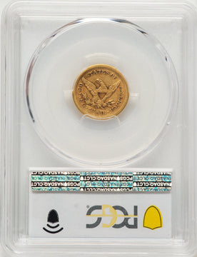 1876-S $2.50 Blue Gradient Liberty Quarter Eagle PCGS VF35
