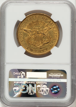1850 $20 Liberty Double Eagle NGC AU55