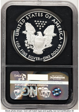 2016-W Proof Silver Eagle 1 oz FDI Mike Castle NGC PF70