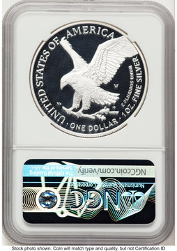 2021-W TY2 Proof Silver Eagle 1 oz ER Eagle 35th Anniversary Label NGC PF70