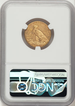 1911-D $5 Indian Half Eagle NGC MS61