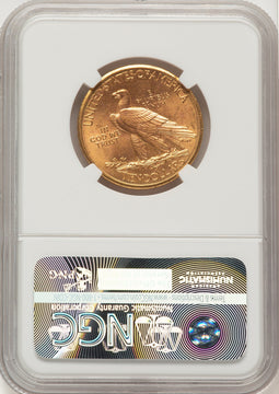 1911-D $10 Indian Eagle NGC AU58