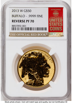 2013-W Reverse Proof Gold Buffalo 1 oz Red Book NGC PF70 2013-W Reverse Proof Gold Buffalo 1 oz Red Book NGC PF70