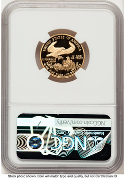 2003-W Proof Gold Eagle 1/4 oz Red Book NGC PF70