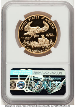 2014-W Proof Gold Eagle 1 oz Reagan Bust Art NGC PF70