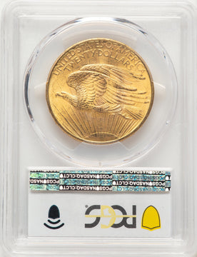 1908 $20 NO MOTTO Saint-Gaudens Double Eagle PCGS MS66+