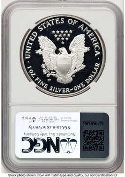 2002-W Proof Silver Eagle 1 oz John NGC PF70 Mercanti