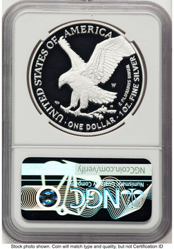 2022-W Proof Silver Eagle 1 oz NGC PF70 Ed Moy