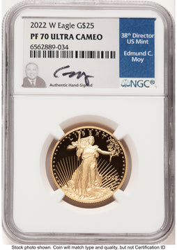 2022-W Proof Gold Eagle 1/2 oz NGC PF70 Ed Moy 2022-W Proof Gold Eagle 1/2 oz NGC PF70 Ed Moy