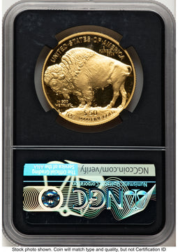 2023-W Proof Gold Buffalo 1 oz ER Blue NGC PF70