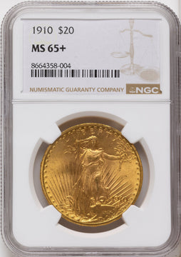 1910 $20 Saint-Gaudens Double Eagle NGC MS65+ 1910 $20 Saint-Gaudens Double Eagle NGC MS65+