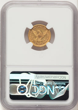 1872 $2.50 Liberty Quarter Eagle NGC AU55
