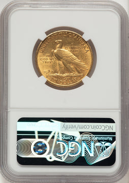 1916-S $10 Indian Eagle NGC AU58