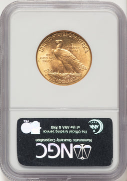 1910-D $10 Indian Eagle NGC MS65