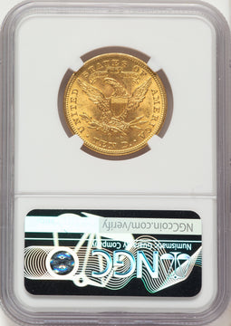 1904-O $10 Brown Label Liberty Eagle NGC MS62