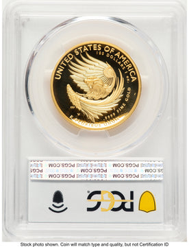 2025-W G$100 American Liberty High Relief AR Flag PCGS PR70