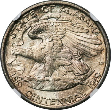1921 50C Alabama Commemorative Silver NGC MS67