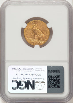 1911-D $5 Indian Half Eagle NGC MS64+