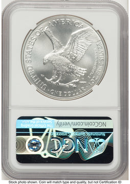 2021 Silver Eagle Type 2 FR Eagle 35th Anniversary Label NGC MS70