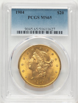 1904 $20 Liberty Liberty Double Eagle PCGS MS65 1904 $20 Liberty Liberty Double Eagle PCGS MS65