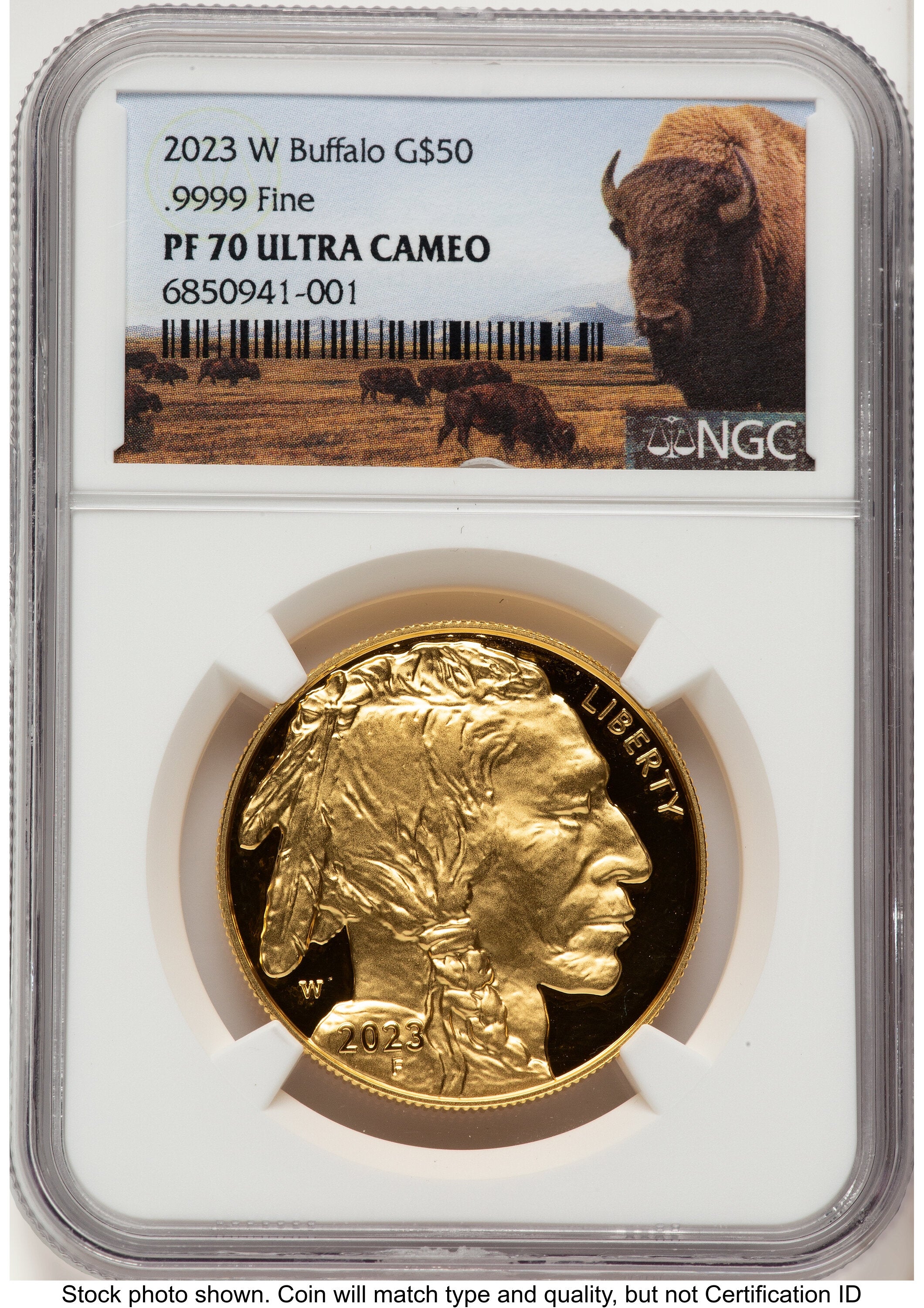 バッファロー BUFFALO 1個 2023-W Proof Gold Buffalo 1 oz Bison Label NGC PF70 | LCR Coin
