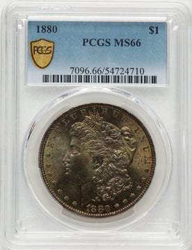 1880 Morgan Dollar PCGS MS66