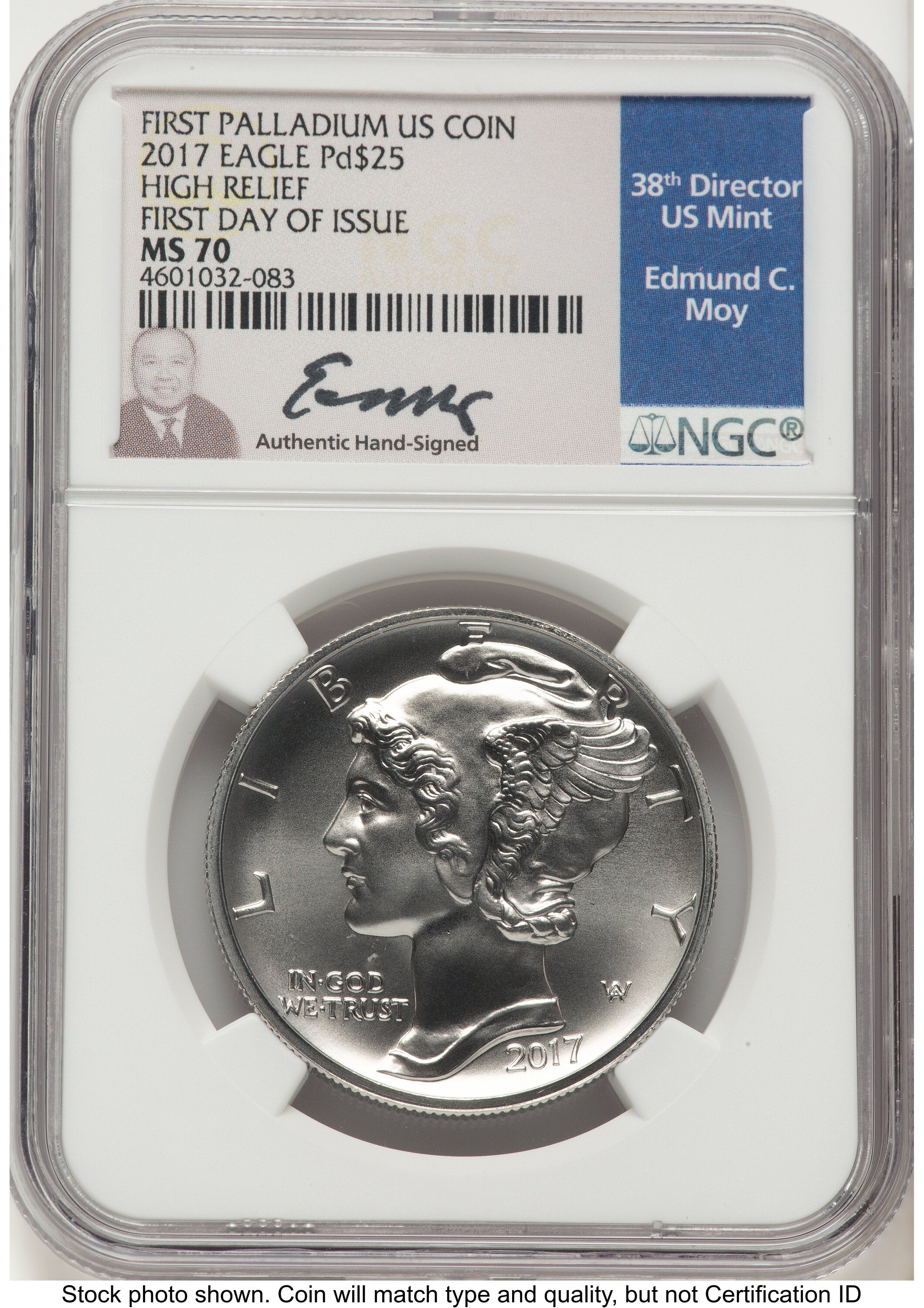 2017 Palladium Eagle 1 oz FDI NGC MS70 Ed Moy | LCR Coin