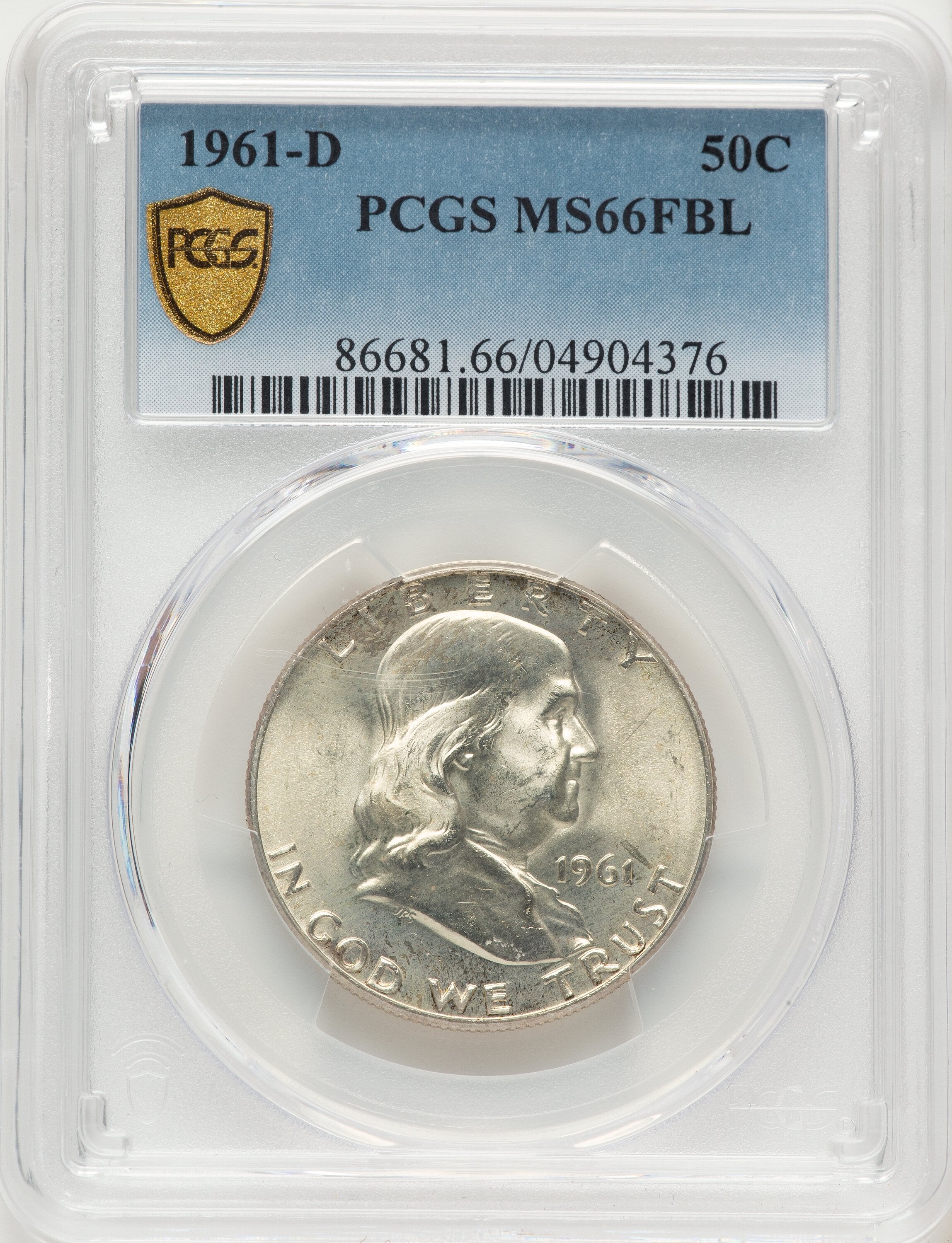 1961-D 50C FL Franklin Half Dollar PCGS MS66 | LCR Coin