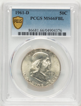 1961-D 50C FL Franklin Half Dollar PCGS MS66