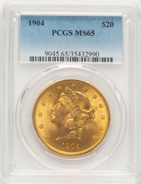 1904 $20 Liberty Liberty Double Eagle PCGS MS65 1904 $20 Liberty Liberty Double Eagle PCGS MS65