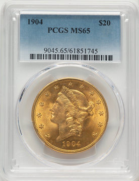 1904 $20 Liberty Liberty Double Eagle PCGS MS65 1904 $20 Liberty Liberty Double Eagle PCGS MS65