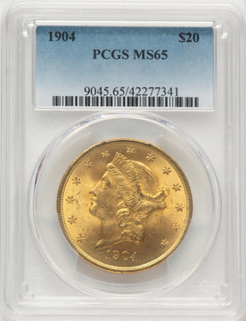 1904 $20 Liberty Liberty Double Eagle PCGS MS65 1904 $20 Liberty Liberty Double Eagle PCGS MS65