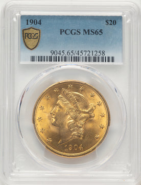 1904 $20 Liberty Liberty Double Eagle PCGS MS65 1904 $20 Liberty Liberty Double Eagle PCGS MS65