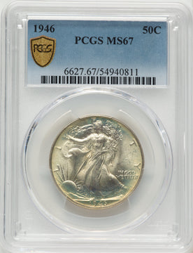1946 50C Walking Liberty Half Dollar PCGS MS67 1946 50C Walking Liberty Half Dollar PCGS MS67