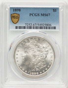 1898 Morgan Dollar PCGS MS67 1898 Morgan Dollar PCGS MS67