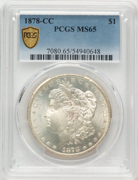 1878-CC Morgan Dollar PCGS MS65 1878-CC Morgan Dollar PCGS MS65