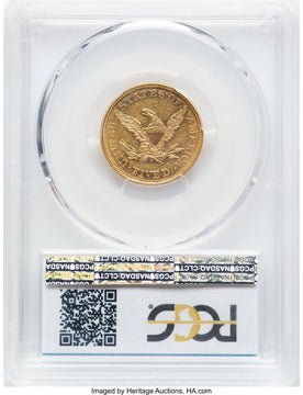 1862 $5 Liberty Half Eagle PCGS AU55