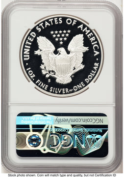 2020-S Proof Silver Eagle 1 oz FDI Anna Cabral NGC PF70
