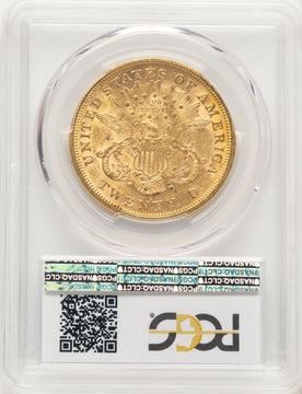 1873-S $20 Closed 3 Blue Gradient Liberty Double Eagle PCGS MS61 1873-S $20 Closed 3 Blue Gradient Liberty Double Eagle PCGS MS61