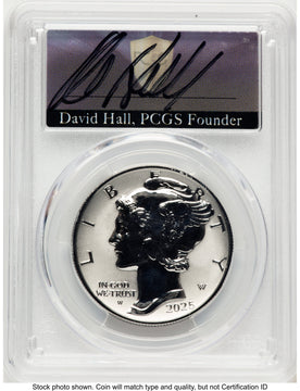 2025-W Palladium Eagle 1 oz REV FDI David Hall PCGS PR70 2025-W Palladium Eagle 1 oz REV FDI David Hall PCGS PR70